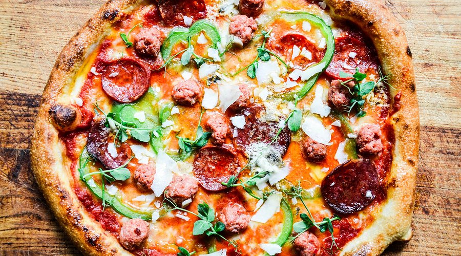 Artisan pizza ingredients